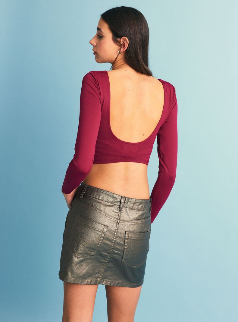 Falda Look Metalizado-1