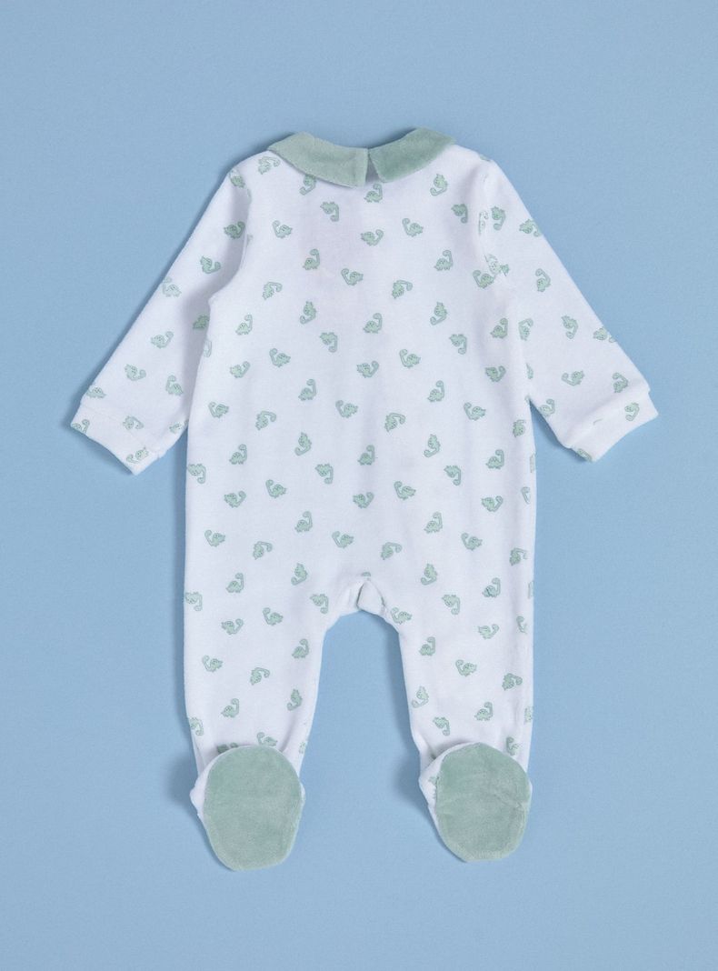 Osito de Velour Estampado con Cuello-1
