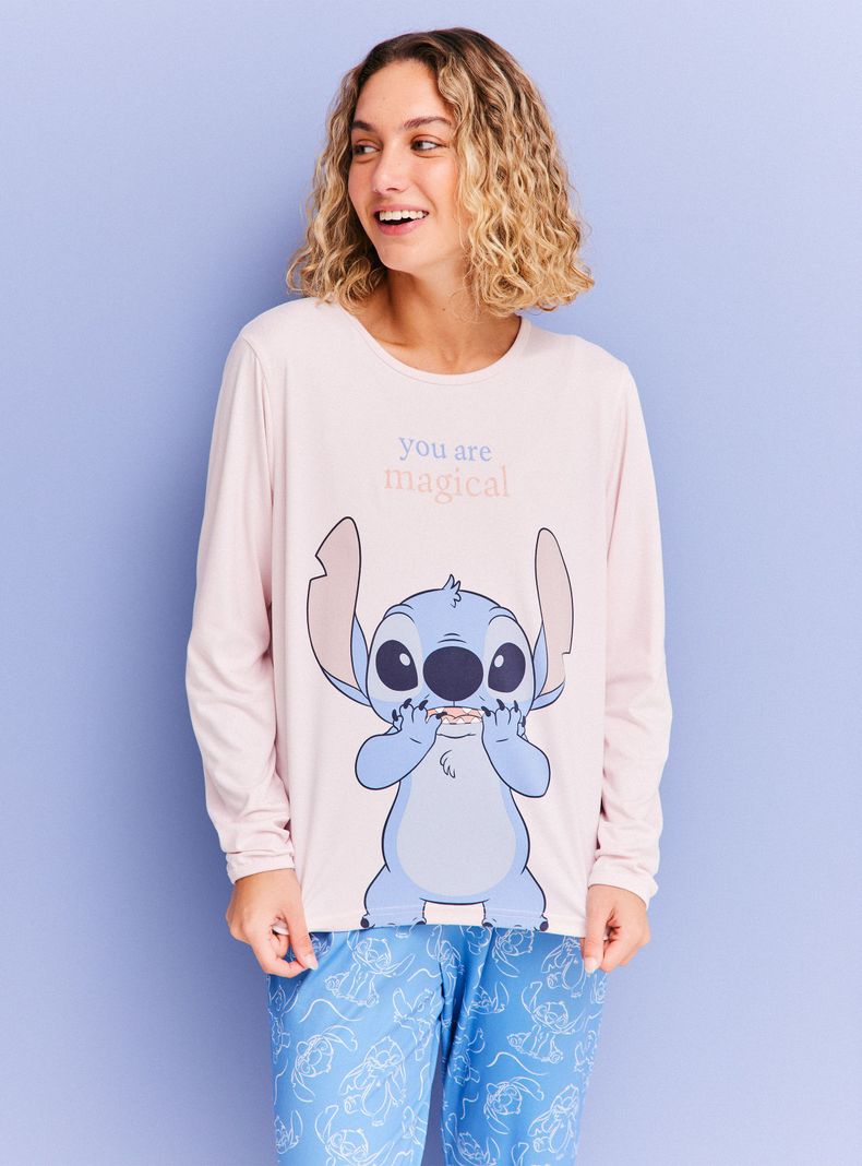 Pijama Largo Disney Stitch-0