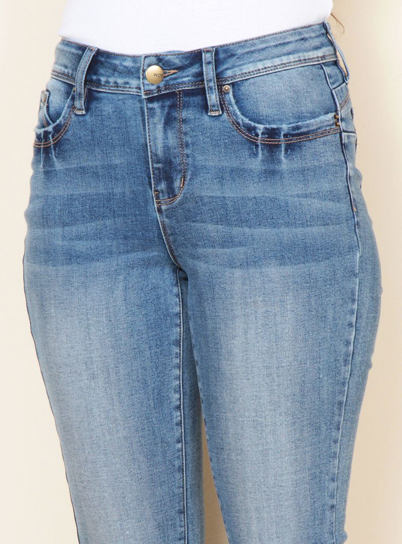 Jeans Flare Tiro Medio Pretina Wanna Bettabutt-2