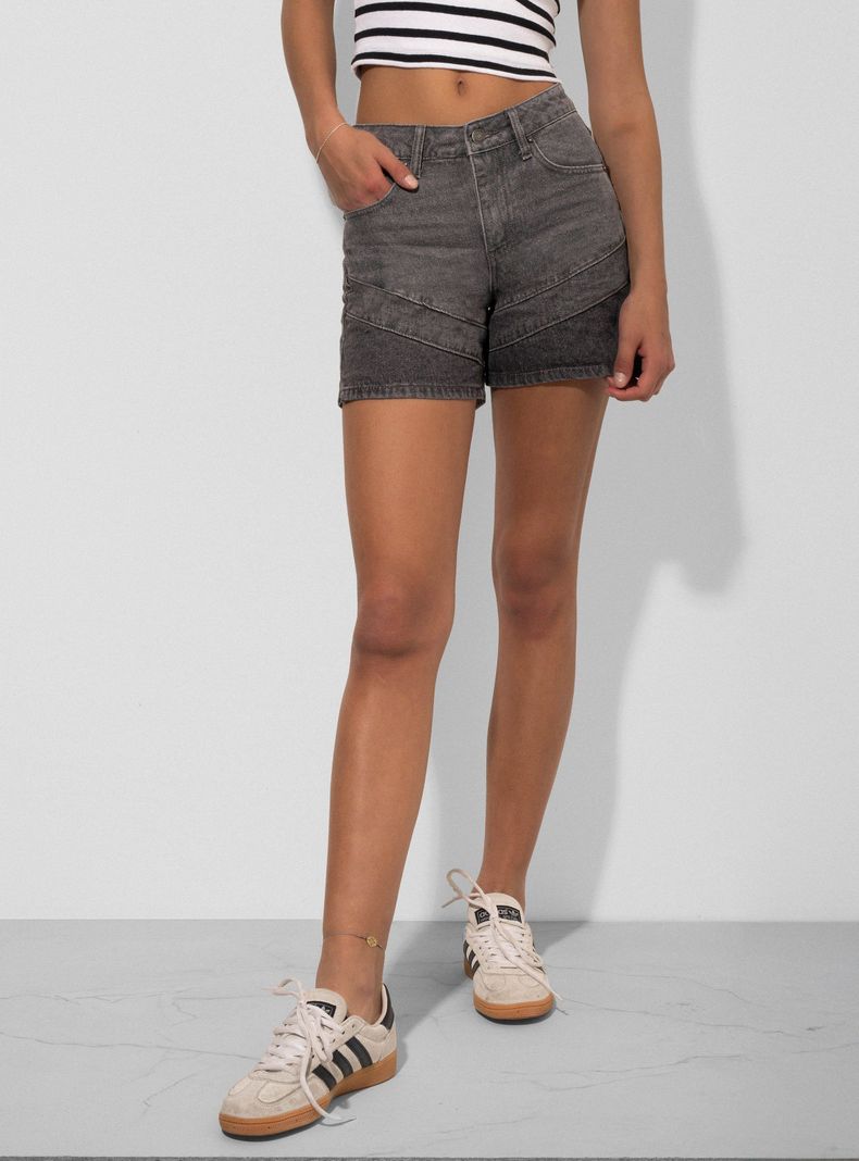 Short Cortes Degradé Gray-0