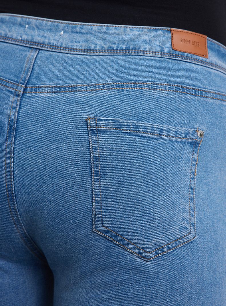 Jeans Tipo Leggins Tiro Medio-3