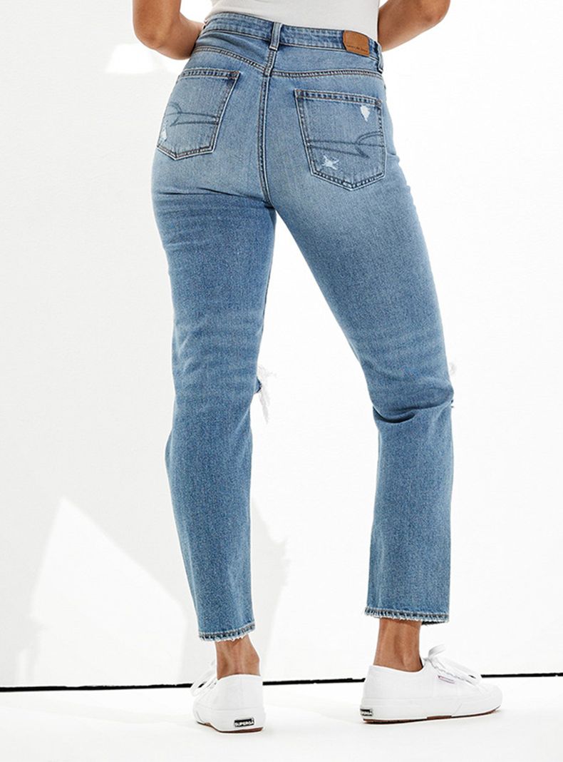 Jeans Mom American Jeans Ripped-1