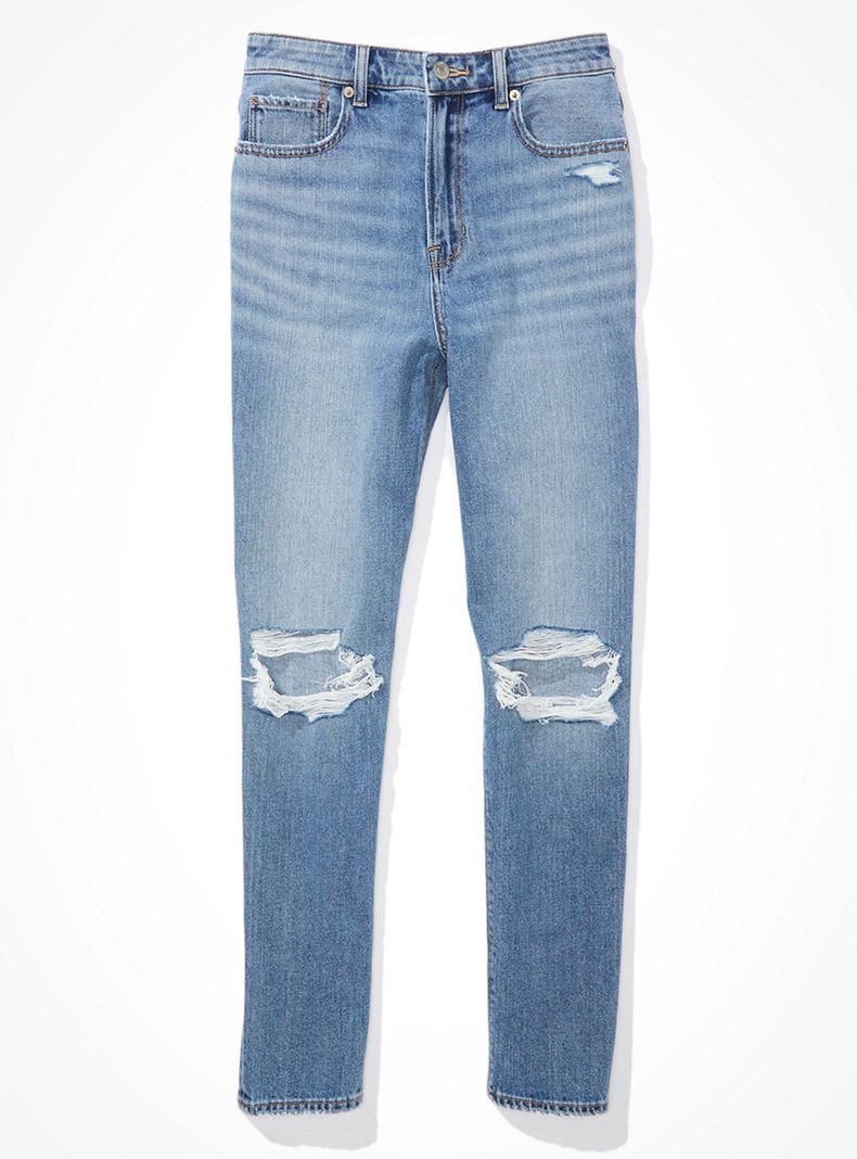 Jeans Mom American Jeans Ripped-2
