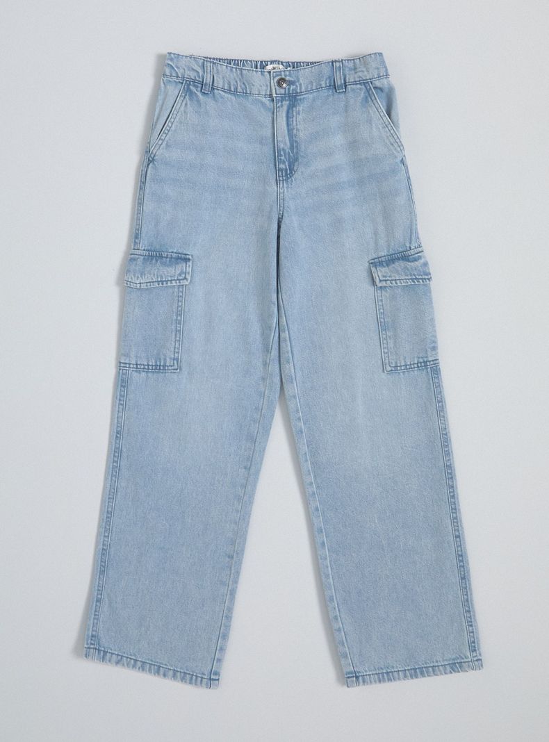 Jeans con Bolsillos Estilo Cargo-2