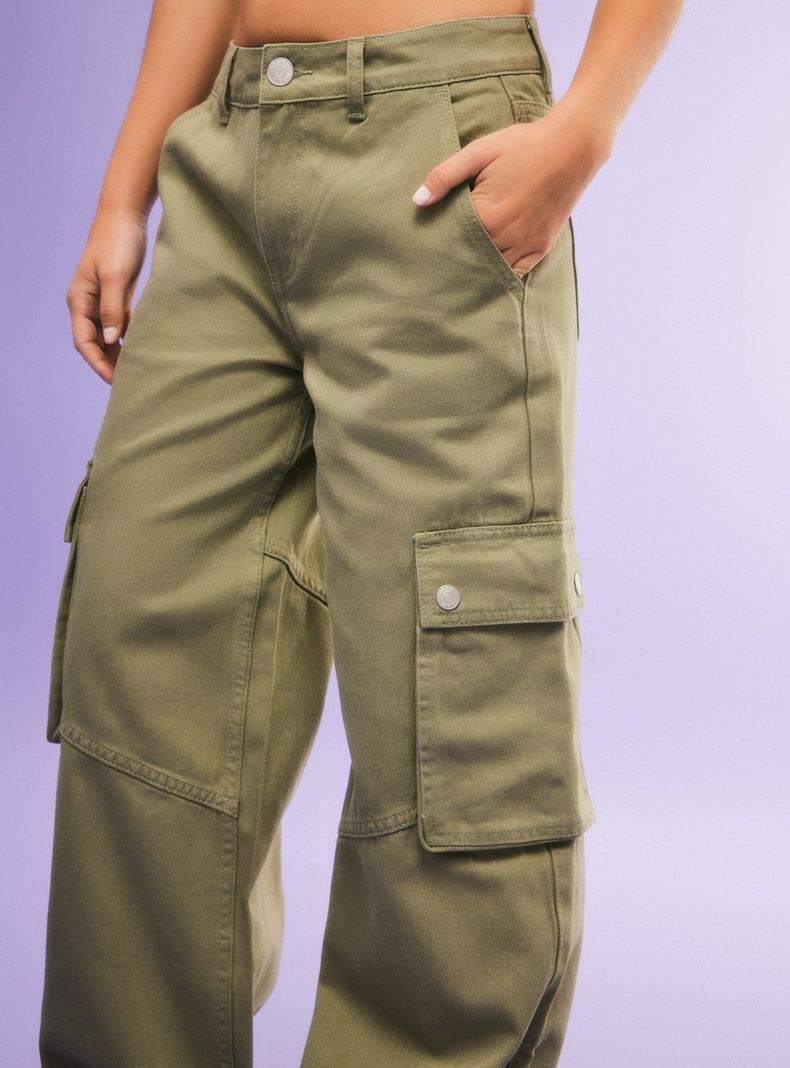 Jeans Bolsillos Cargo Color-2