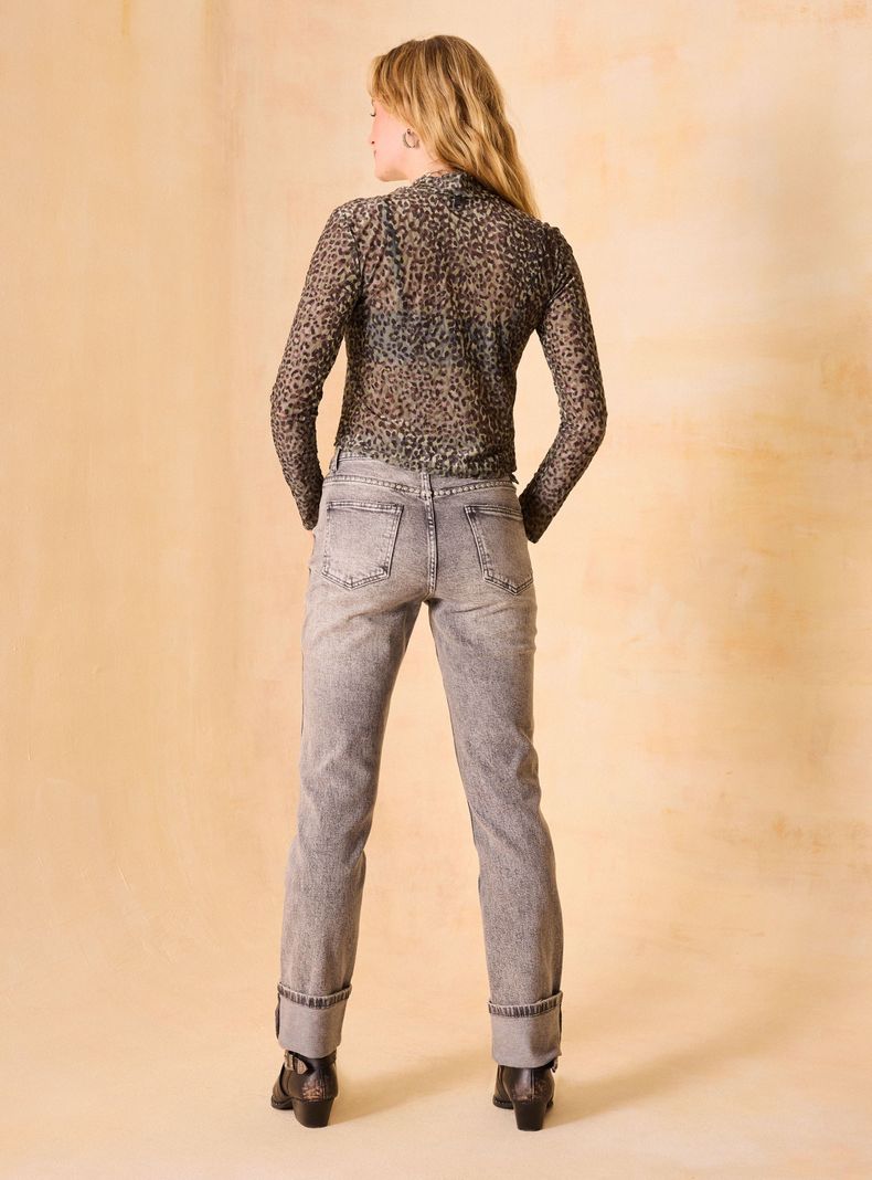 Polera Estampada Velvet Devore-5