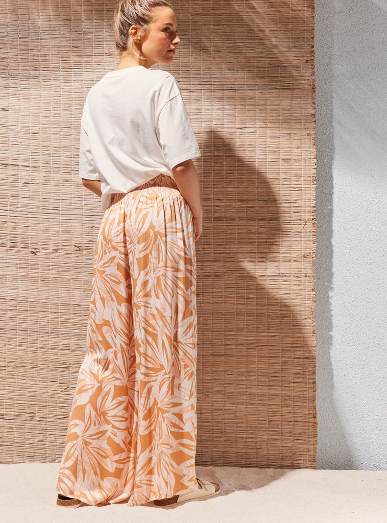 Pantalón Palazo Estampado Viscosa-5