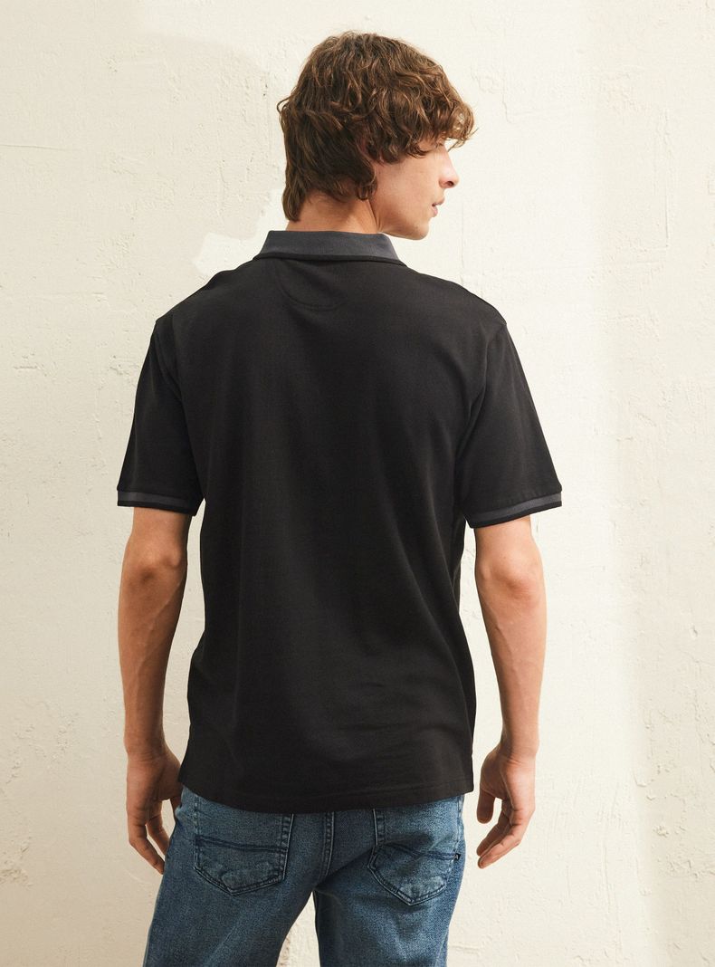 Polera Pique Detalles Manga Corta-1