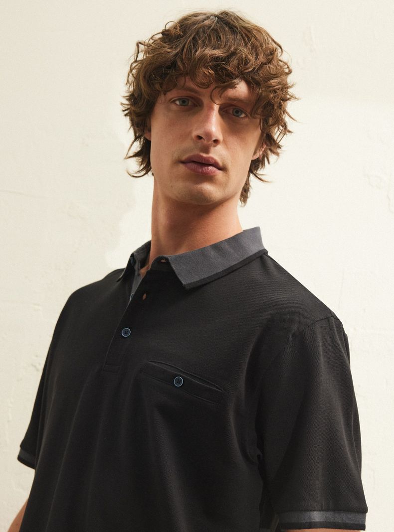 Polera Pique Detalles Manga Corta-2