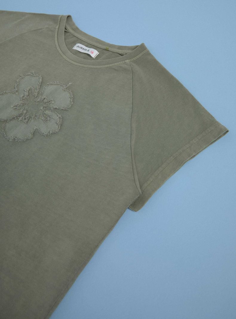 Polera Lavada con Aplicación-2