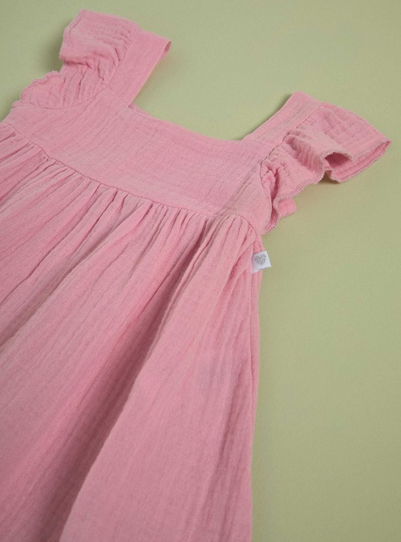 Vestido Confortable con Vuelos en las Mangas-2
