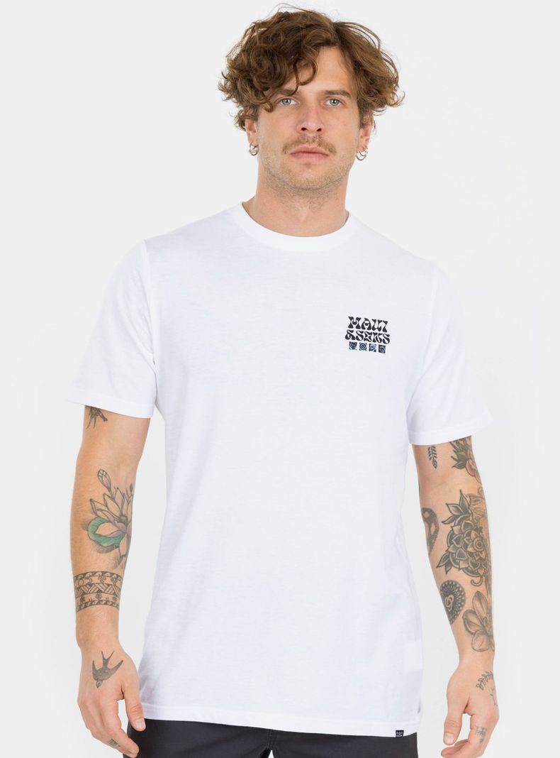 Polera Regular Fit Print Espalda Cuadro-0