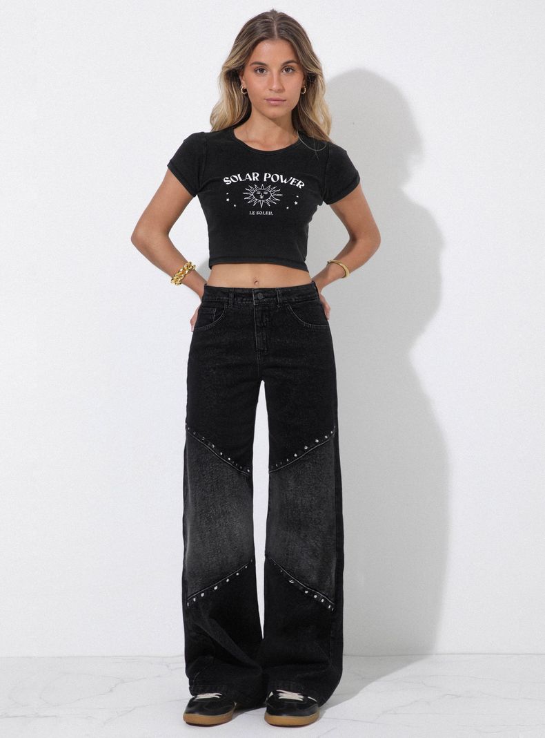 Jeans Pants Cortes Tachas-3