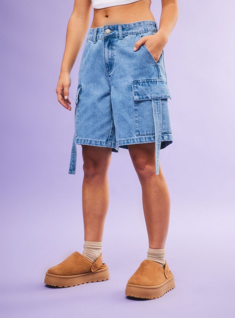 Short Tiras Bolsillos-0