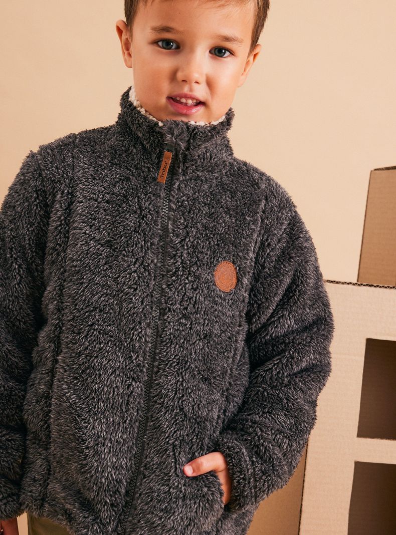 Polar Coral Fleece Melange Cierre-1