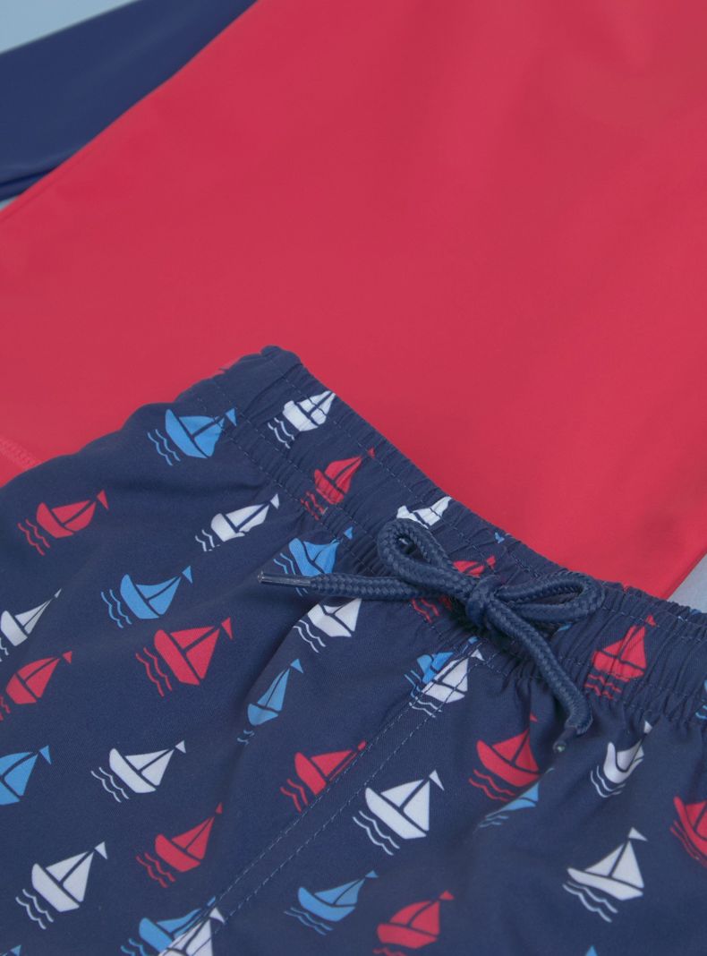 Traje de Baño de Dos Piezas Estampado-2