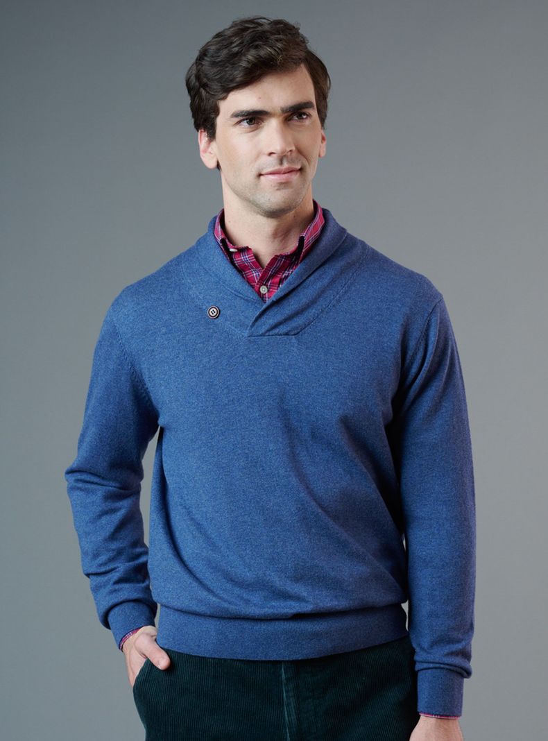 Sweater cuello gris Saville Row-0