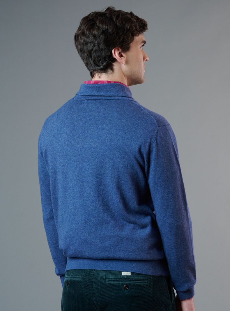 Sweater cuello gris Saville Row-1