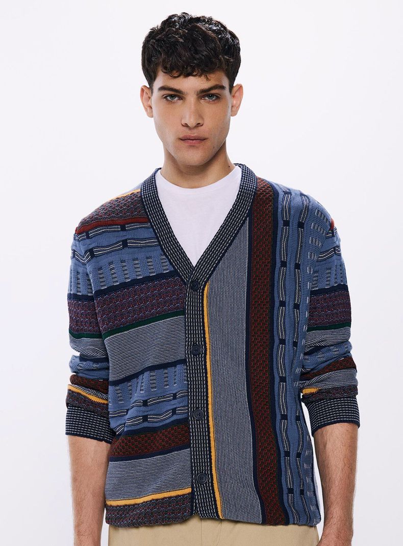 Cárdigan Print Jacquard-0