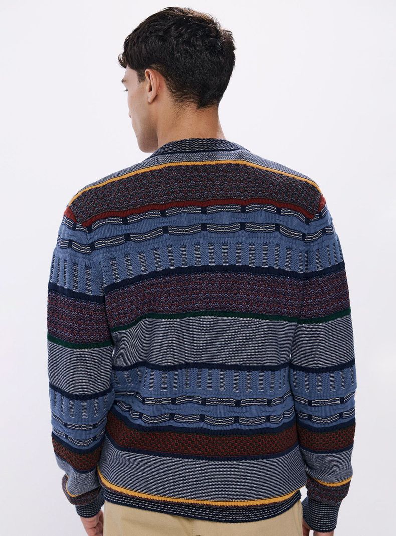 Cárdigan Print Jacquard-1