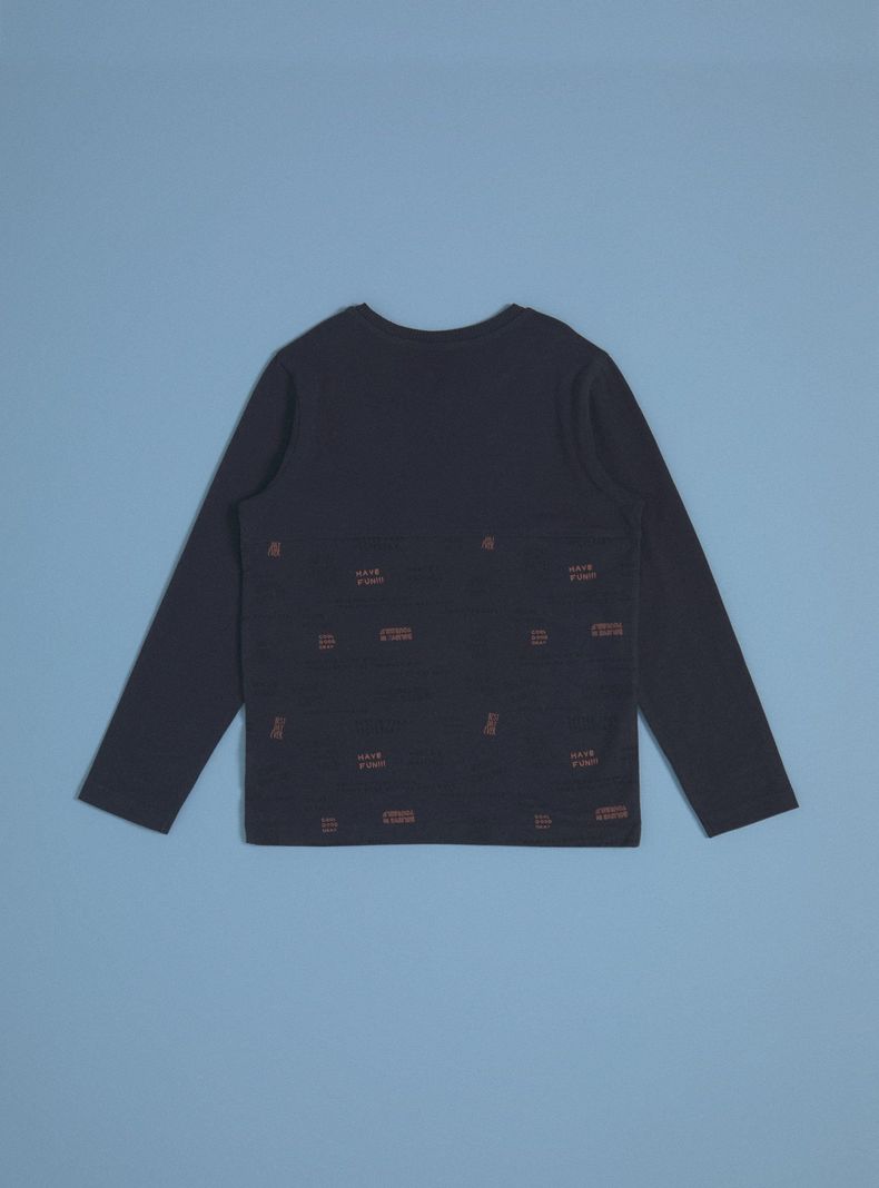 Polera Color Block Bolsillo-3