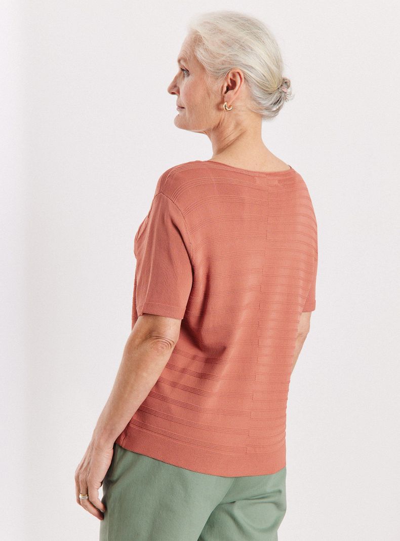 Polera Tejida Elasticada-1