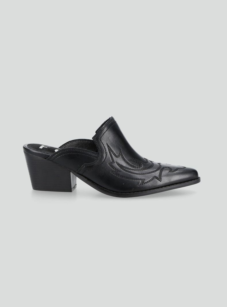 Babucha Western Taco Cono Mujer-1