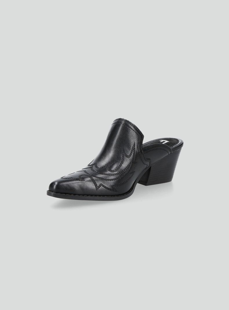 Babucha Western Taco Cono Mujer-2