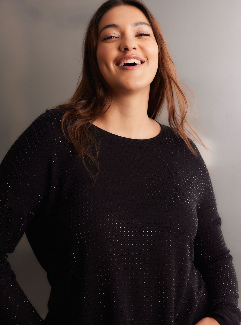 Sweater Aplicación Full Strass-2
