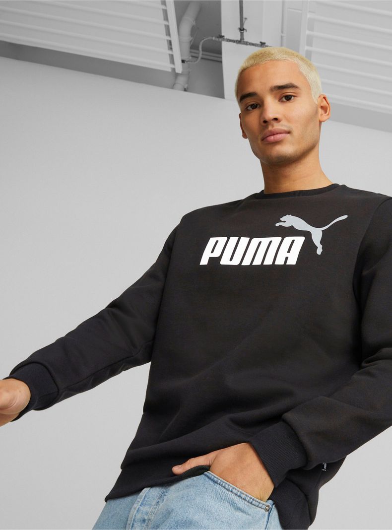 Polerón Man ESS+2 Col Big Logo Crew Fl-0