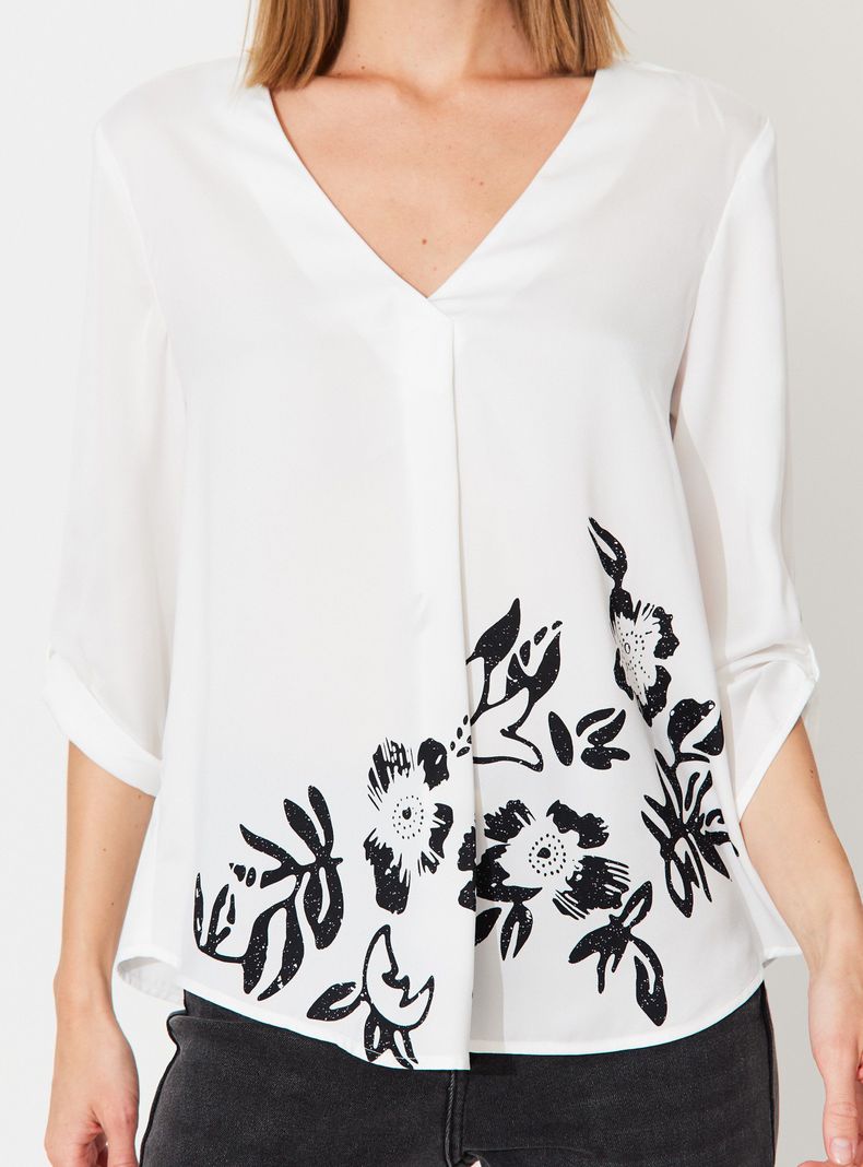 Blusa Satinada y Cuello Cruzado-3