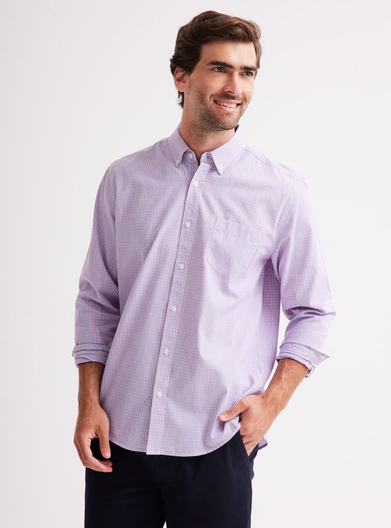 Camisa Manga Larga Cuadros 5-0