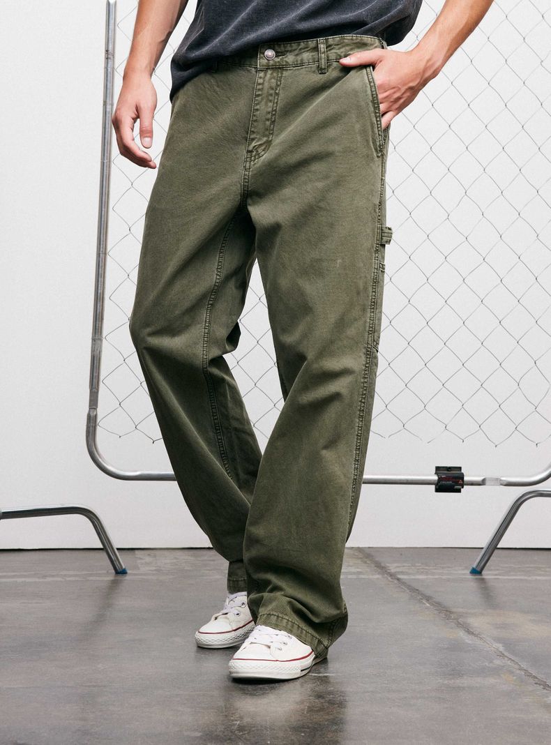 Pantalón Carpintero Bolsillo Parche-0