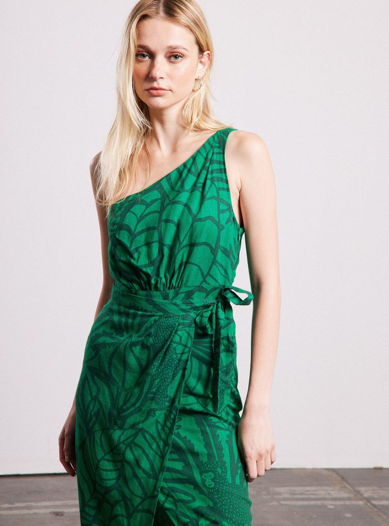 Vestido Una Manga Full Print-2