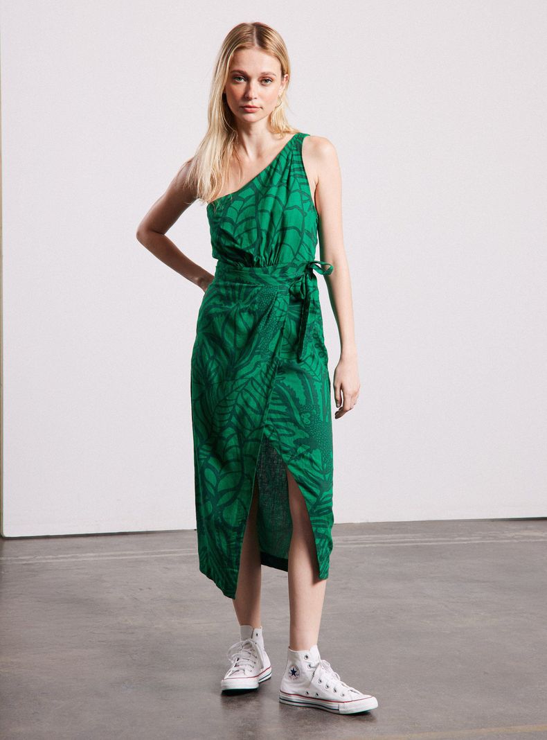 Vestido Una Manga Full Print-4