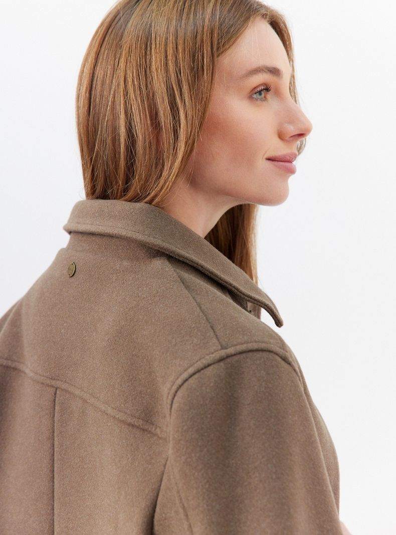 Chaqueta Crop de Paño-3