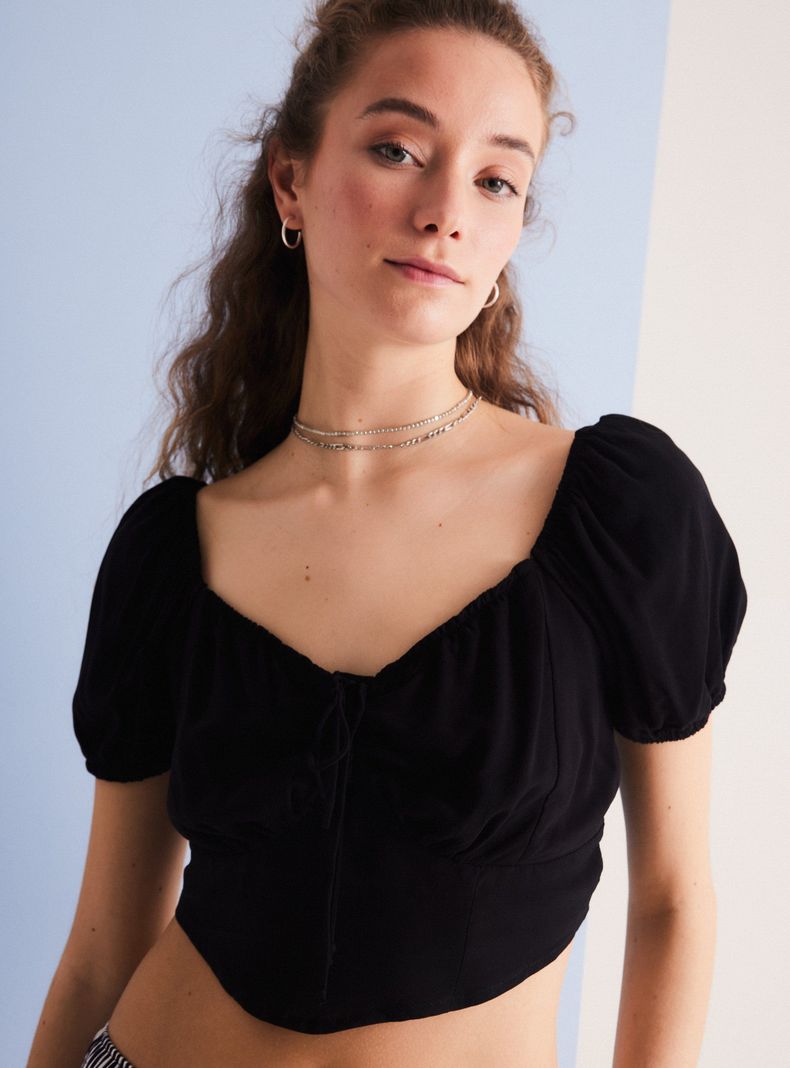 Blusa Tipo Corset Panal-2