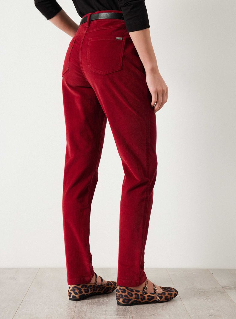 Pantalón Cotelé Slim Fit con Cierre-1