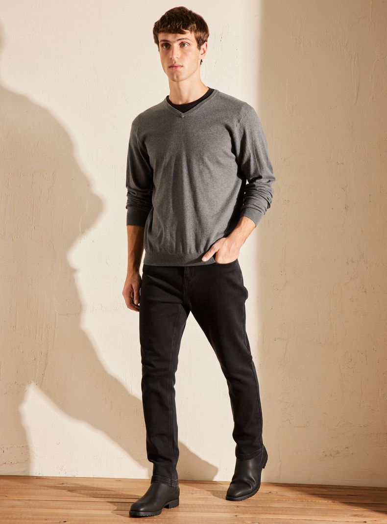 Sweater V-Neck Básico-4