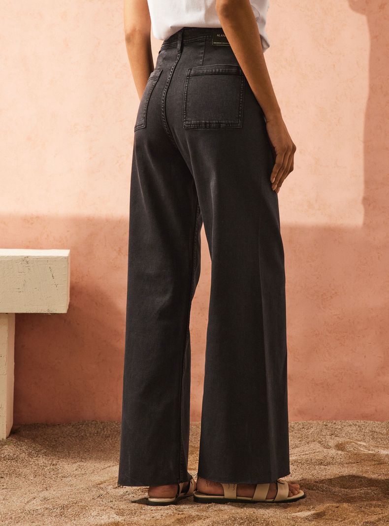 Jeans Wide Leg Tiro Alto-1