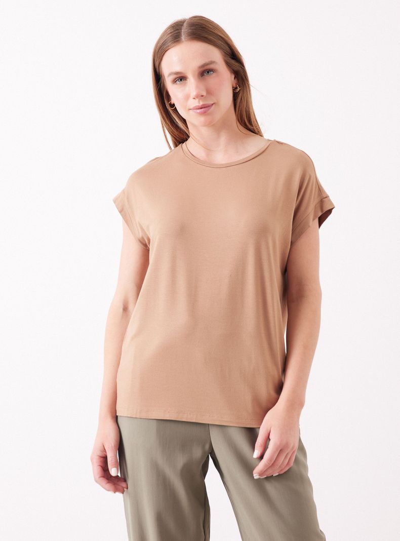 Polera Corte en Hombro-0