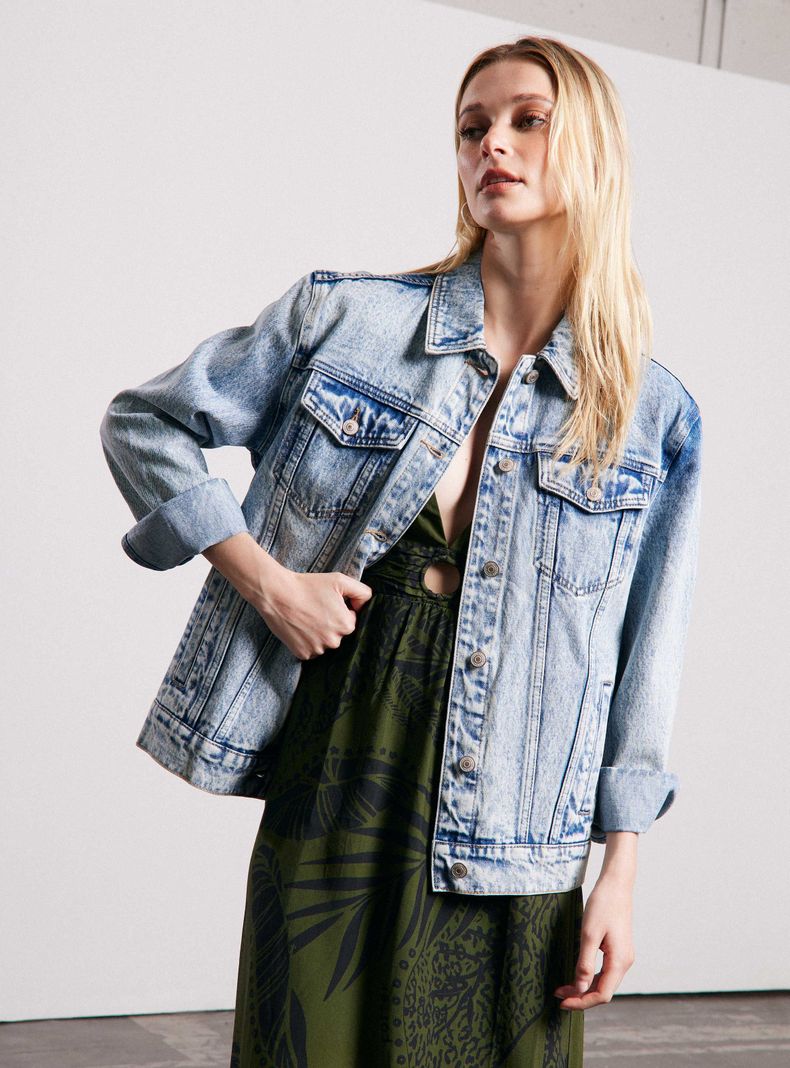 Chaqueta Denim Lavada-0