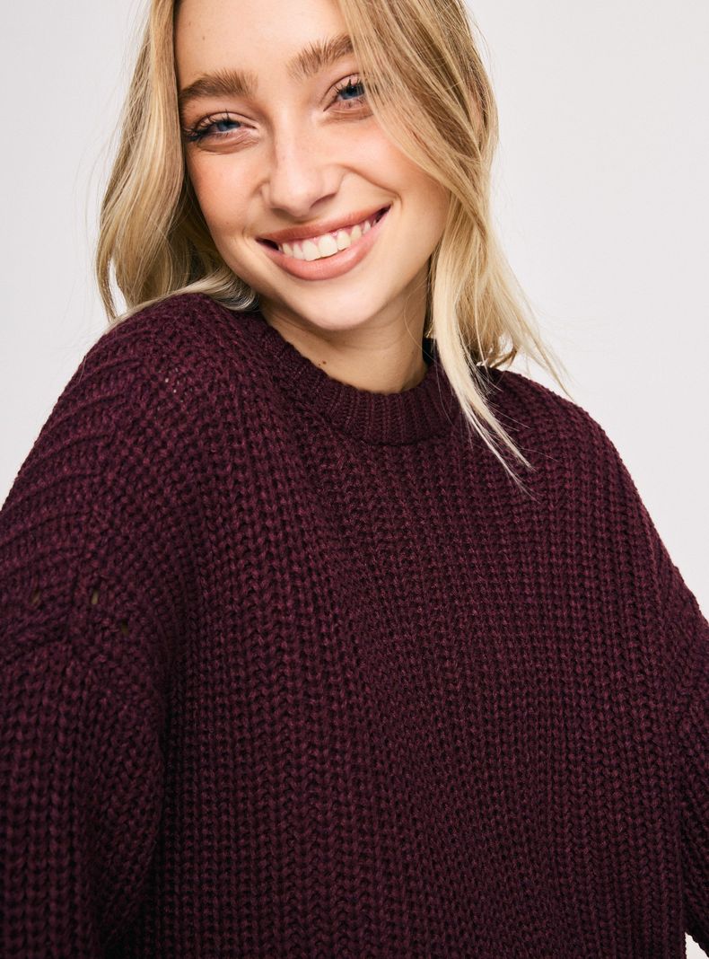 Sweater Cuello Redondo Calado-2