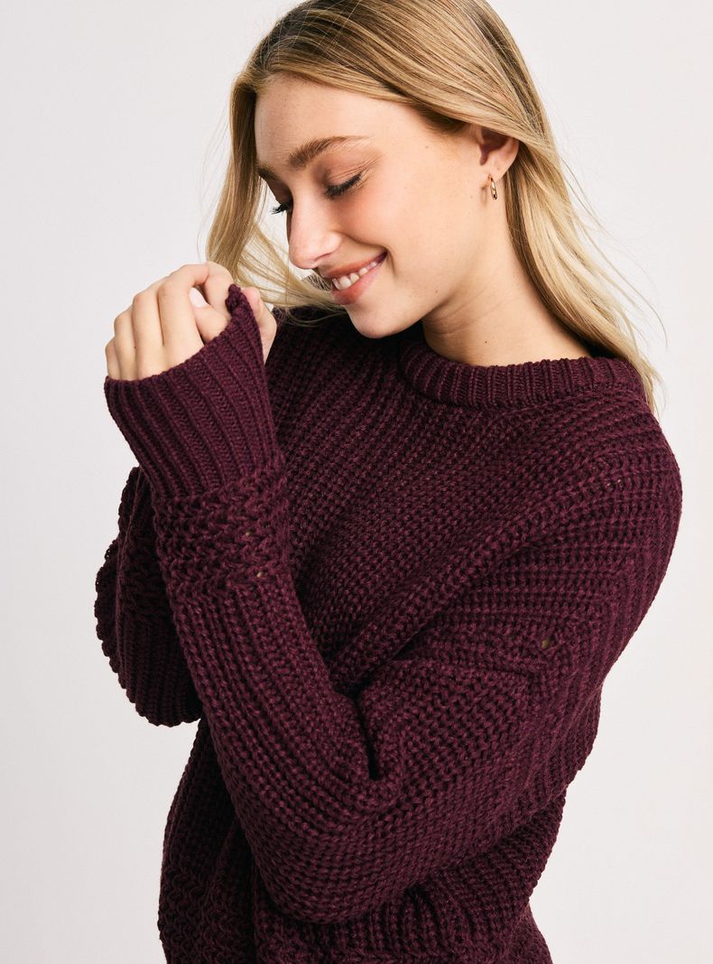 Sweater Cuello Redondo Calado-3