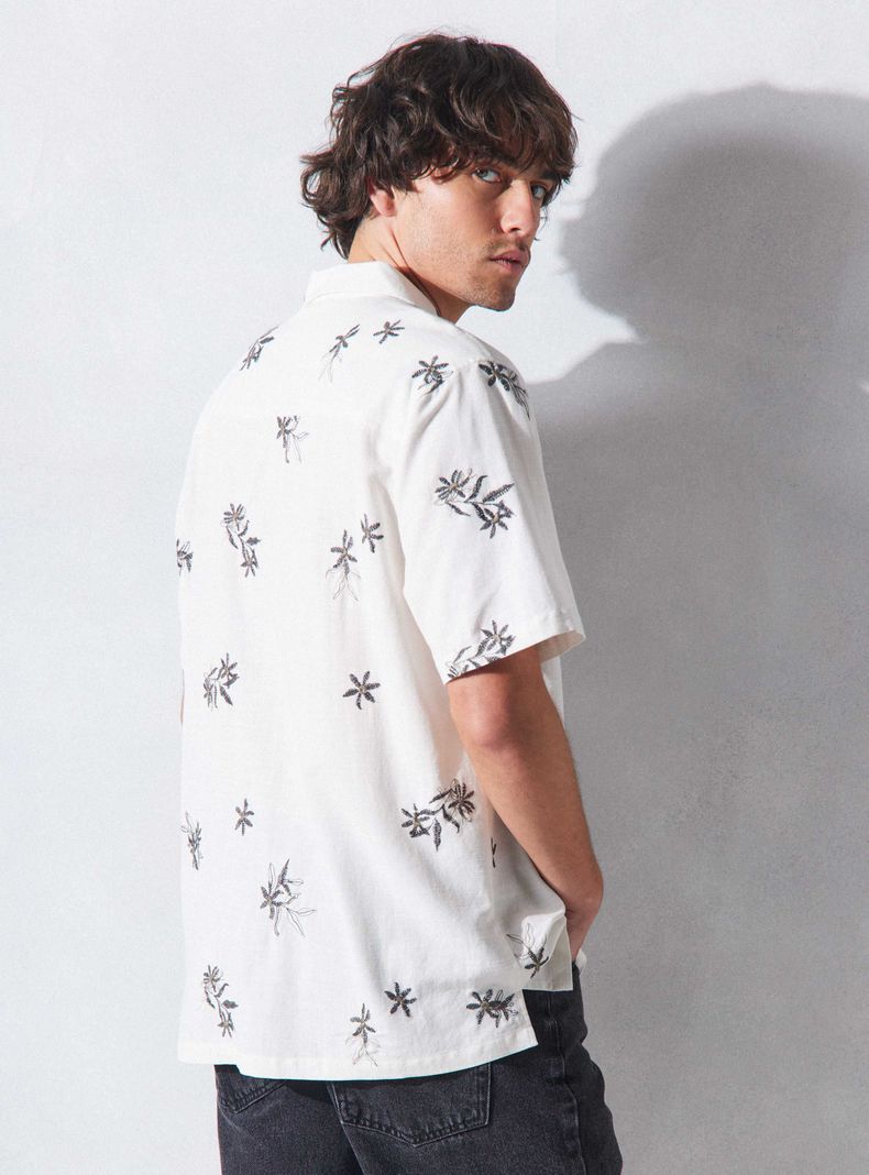 Camisa de Vestir Bordada-1