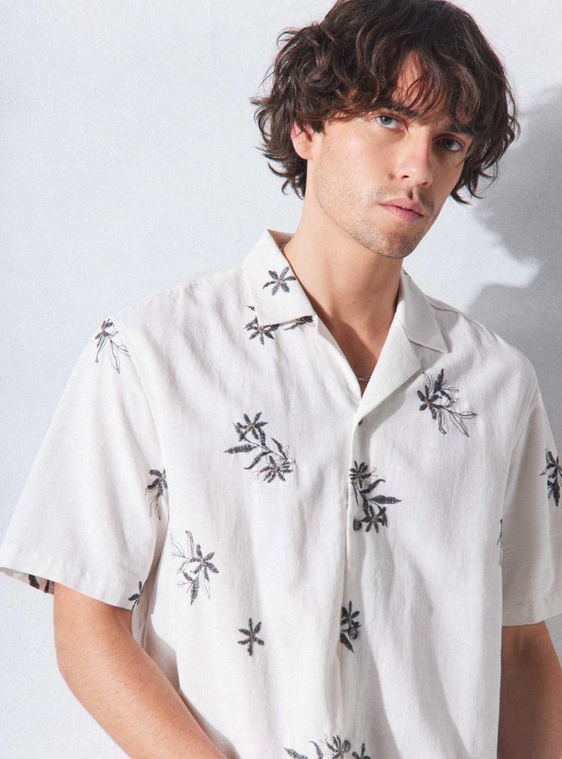 Camisa de Vestir Bordada-2