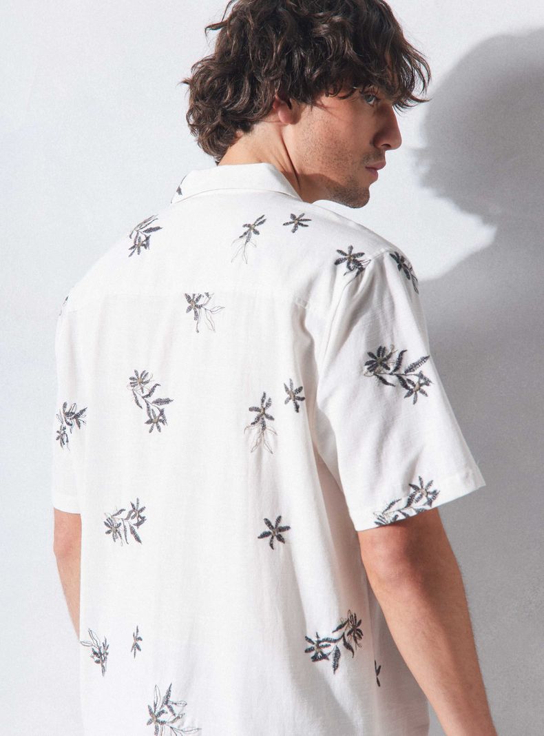 Camisa de Vestir Bordada-3