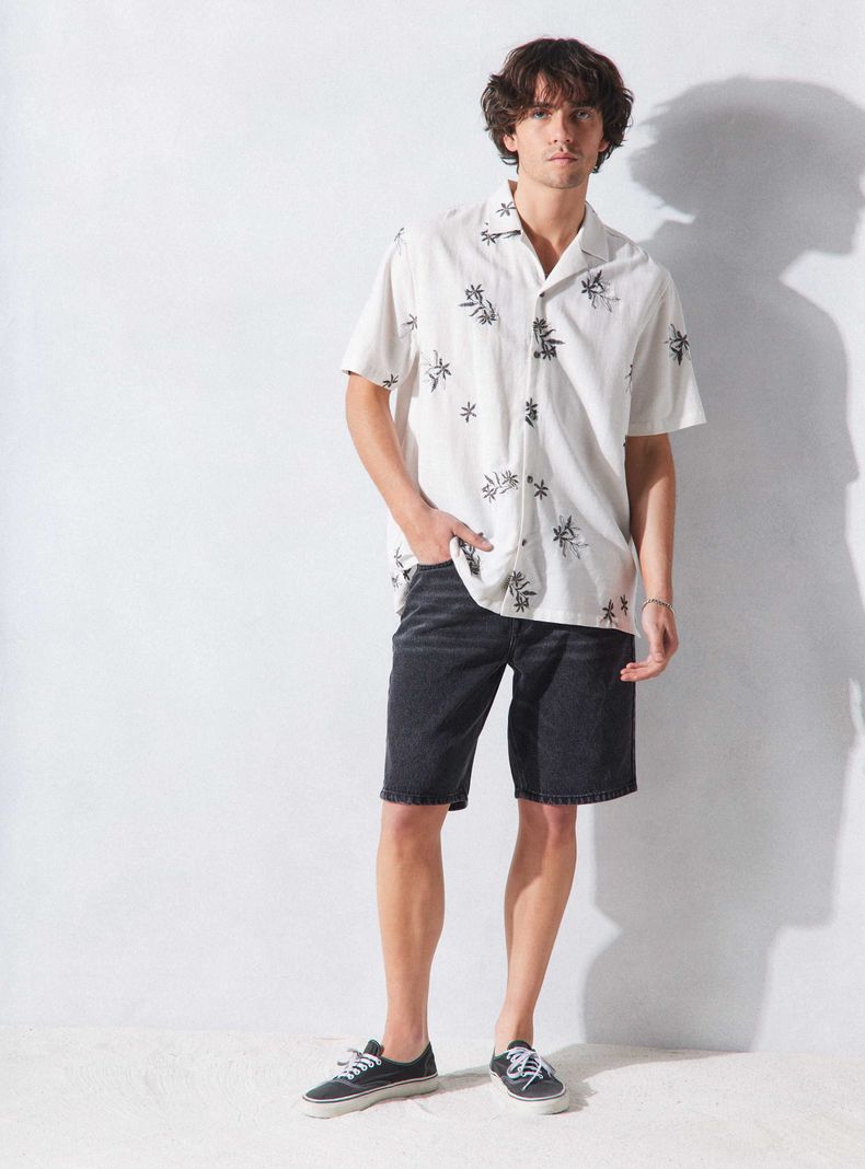 Camisa de Vestir Bordada-4