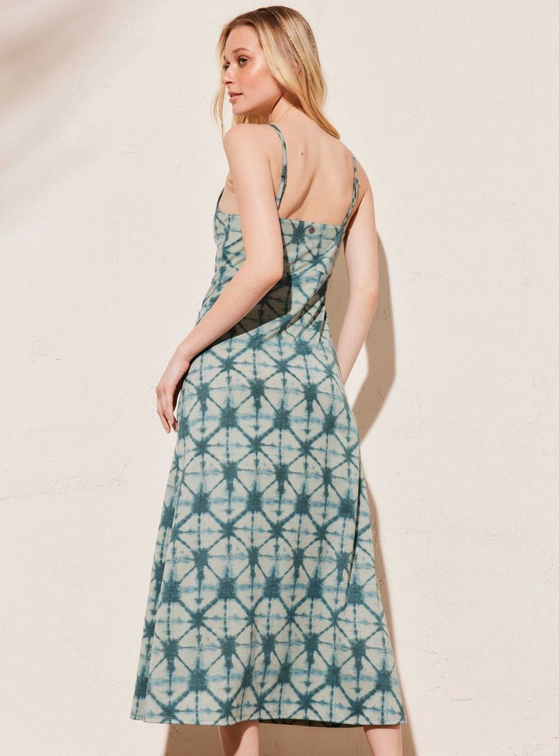 Vestido Estampado Tipo Tie Dye-1